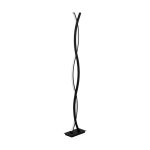 Eglo Stehlampe Lasana 3 Stahl Aluminium Schwarz 17W 2300lm - 830 Warmweiß | IP20